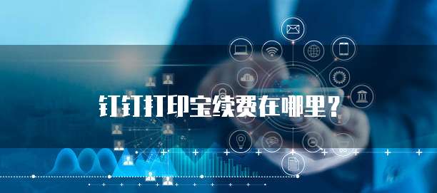 钉钉打印宝续费在哪里?