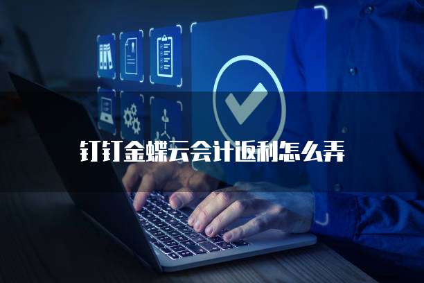 钉钉金蝶云会计返利怎么弄
