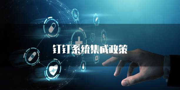 钉钉系统集成政策