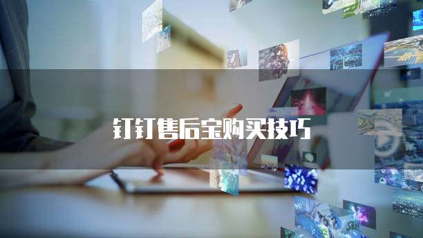 钉钉售后宝购买技巧