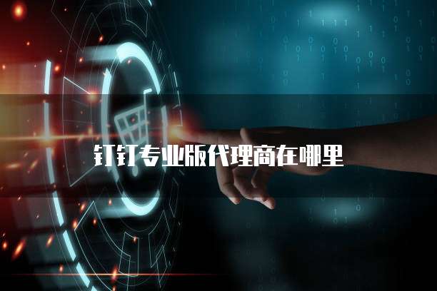 钉钉专业版代理商在哪里