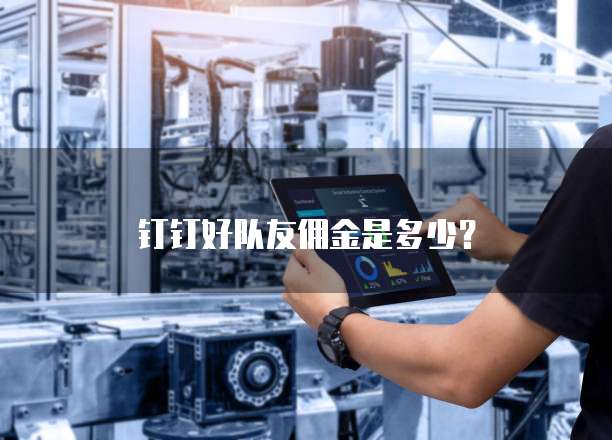 钉钉好队友佣金是多少?