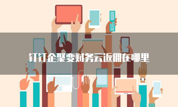 钉钉企聚变财务云返佣在哪里