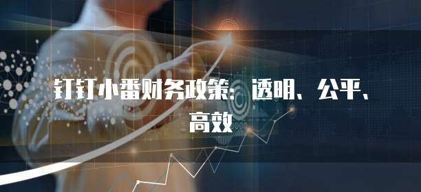 钉钉小番财务政策:透明、公平、高效