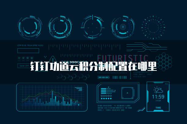 钉钉功道云积分制配置在哪里
