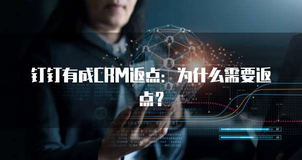 钉钉有成CRM返点:为什么需要返点?