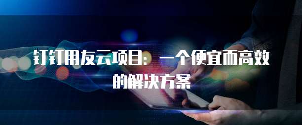 钉钉用友云项目:一个便宜而高效的解决方案