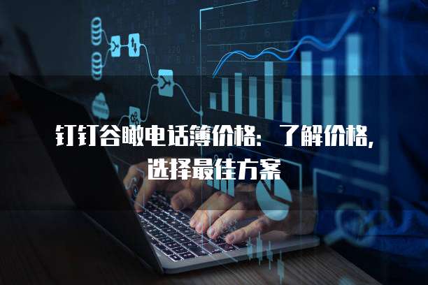 钉钉谷瞰电话簿价格：了解价格，选择最佳方案