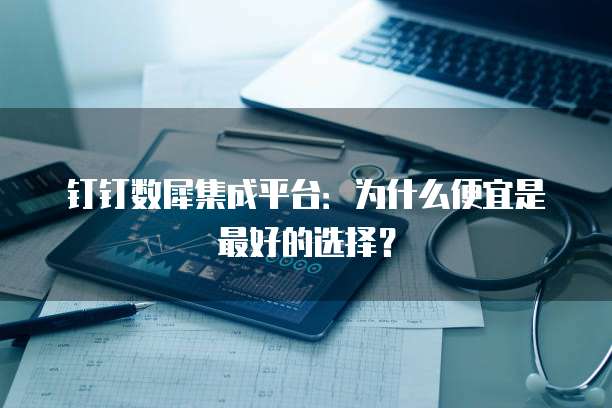 钉钉数犀集成平台：为什么便宜是最好的选择？