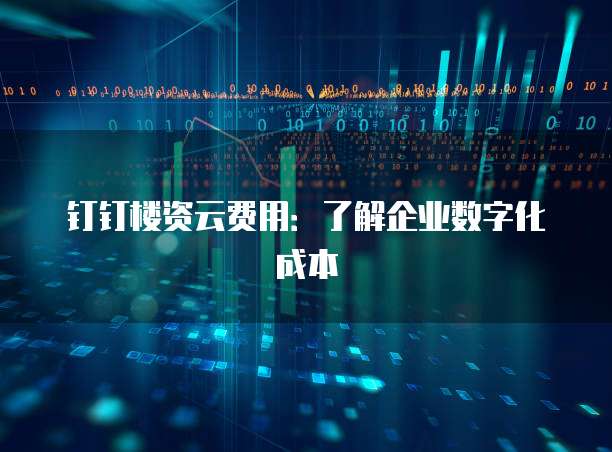 钉钉楼资云费用：了解企业数字化成本