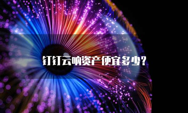 钉钉云呐资产便宜多少？