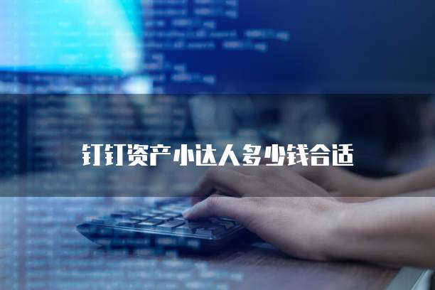 钉钉资产小达人多少钱合适