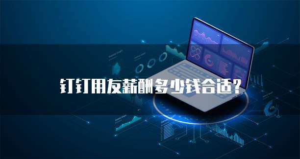 钉钉用友薪酬多少钱合适?
