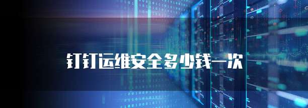 钉钉运维安全多少钱一次