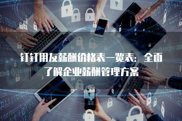 钉钉用友薪酬价格表一览表:全面了解企业薪酬管理方案