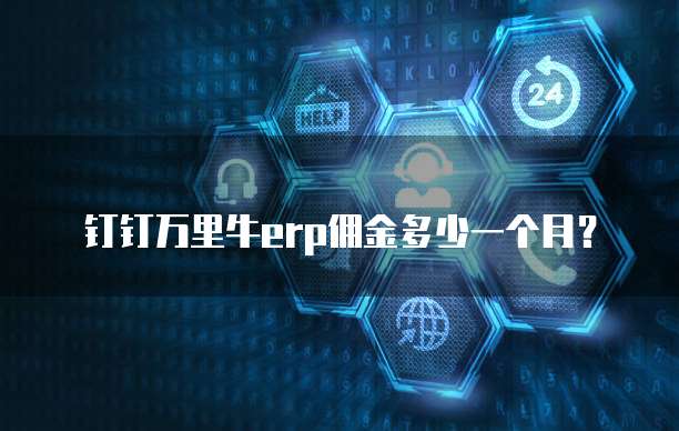钉钉万里牛erp佣金多少一个月?
