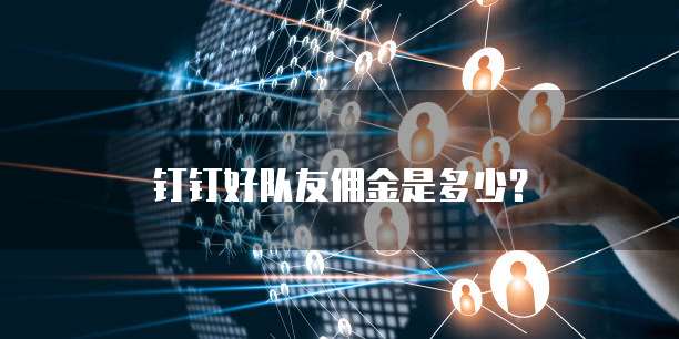  钉钉好队友佣金是多少？