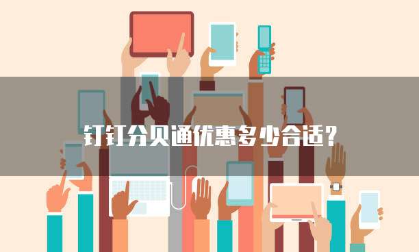 钉钉分贝通优惠多少合适?