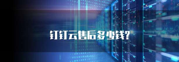 钉钉云售后多少钱?