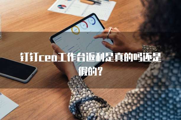 钉钉ceo工作台返利是真的吗还是假的?