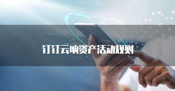 钉钉云呐资产活动规则