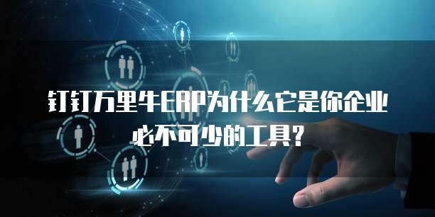 钉钉万里牛ERP为什么它是你企业必不可少的工具?