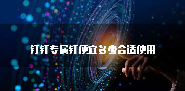 钉钉专属钉便宜多少合适使用