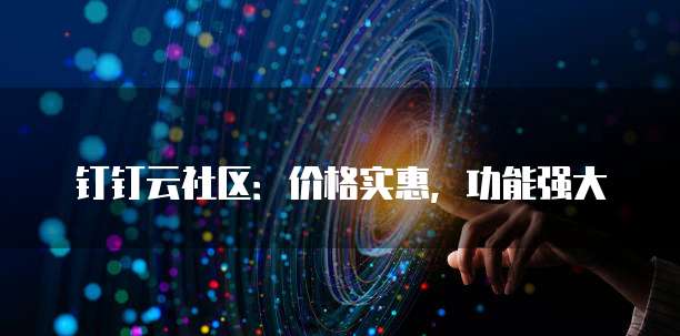 钉钉云社区：价格实惠，功能强大