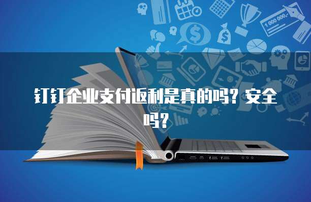 钉钉企业支付返利是真的吗？安全吗？
