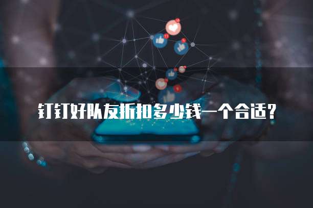 钉钉好队友折扣多少钱一个合适?