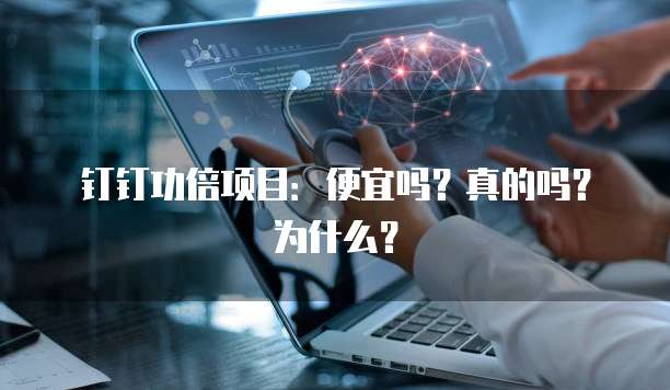 钉钉功倍项目:便宜吗?真的吗?为什么?