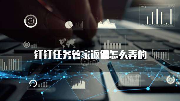 钉钉任务管家返佣怎么弄的