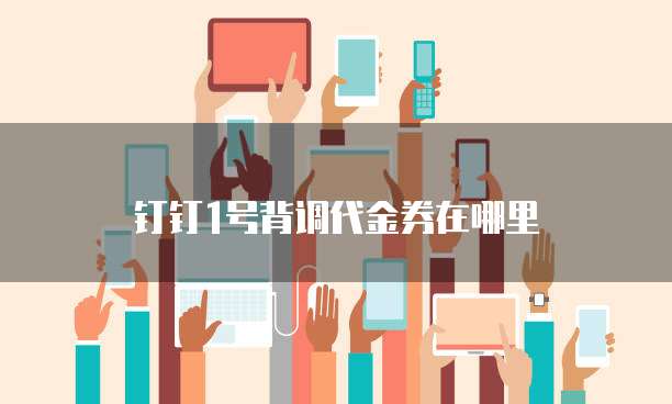 钉钉1号背调代金券在哪里