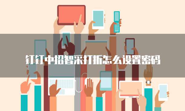 钉钉中招智采打折怎么设置密码