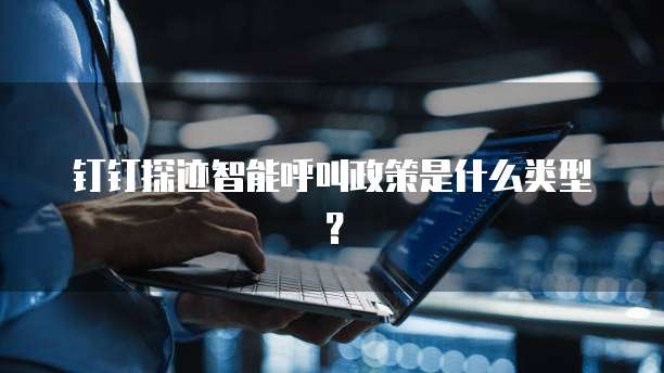 钉钉探迹智能呼叫政策是什么类型?