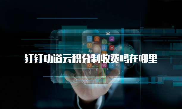 钉钉功道云积分制收费吗在哪里