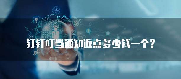 钉钉叮当通知返点多少钱一个?