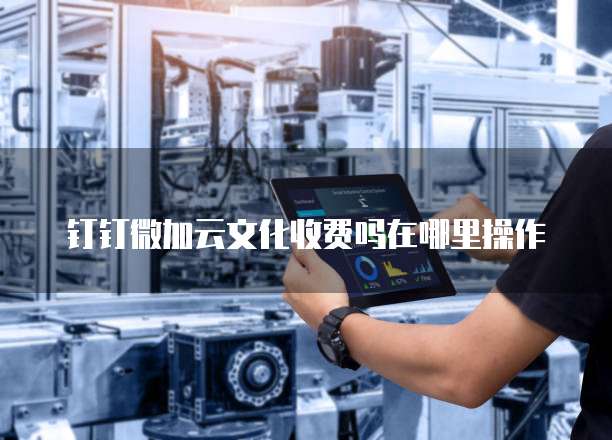 钉钉微加云文化收费吗在哪里操作