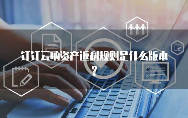 钉钉云呐资产返利规则是什么版本?