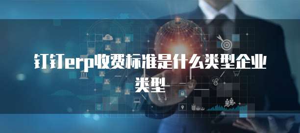 钉钉erp收费标准是什么类型企业类型