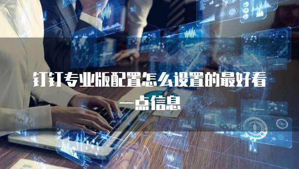 钉钉专业版配置怎么设置的最好看一点信息