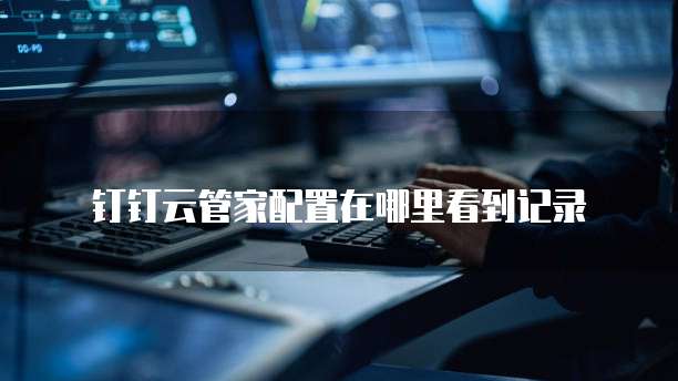 钉钉云管家配置在哪里看到记录