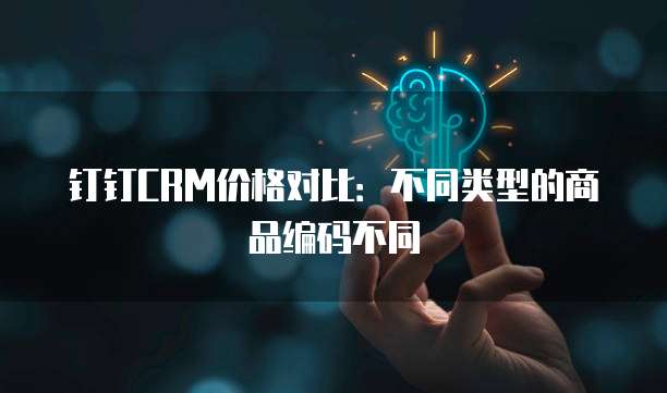 钉钉CRM价格对比:不同类型的商品编码不同
