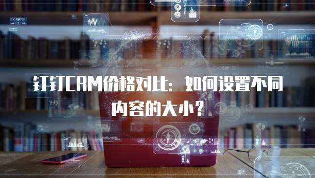 钉钉CRM价格对比:如何设置不同内容的大小?