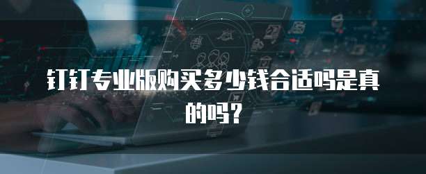 钉钉专业版购买多少钱合适吗是真的吗?