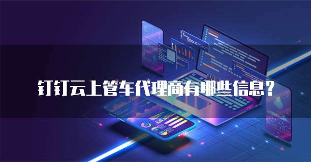 钉钉云上管车代理商有哪些信息？
