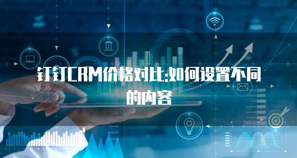 钉钉CRM价格对比:如何设置不同的内容