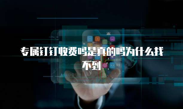 专属钉钉收费吗是真的吗为什么找不到