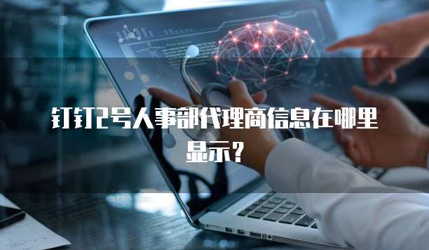 钉钉2号人事部代理商信息在哪里显示?