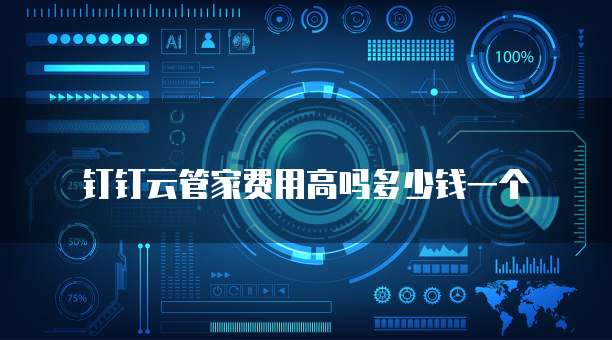 钉钉云管家费用高吗多少钱一个